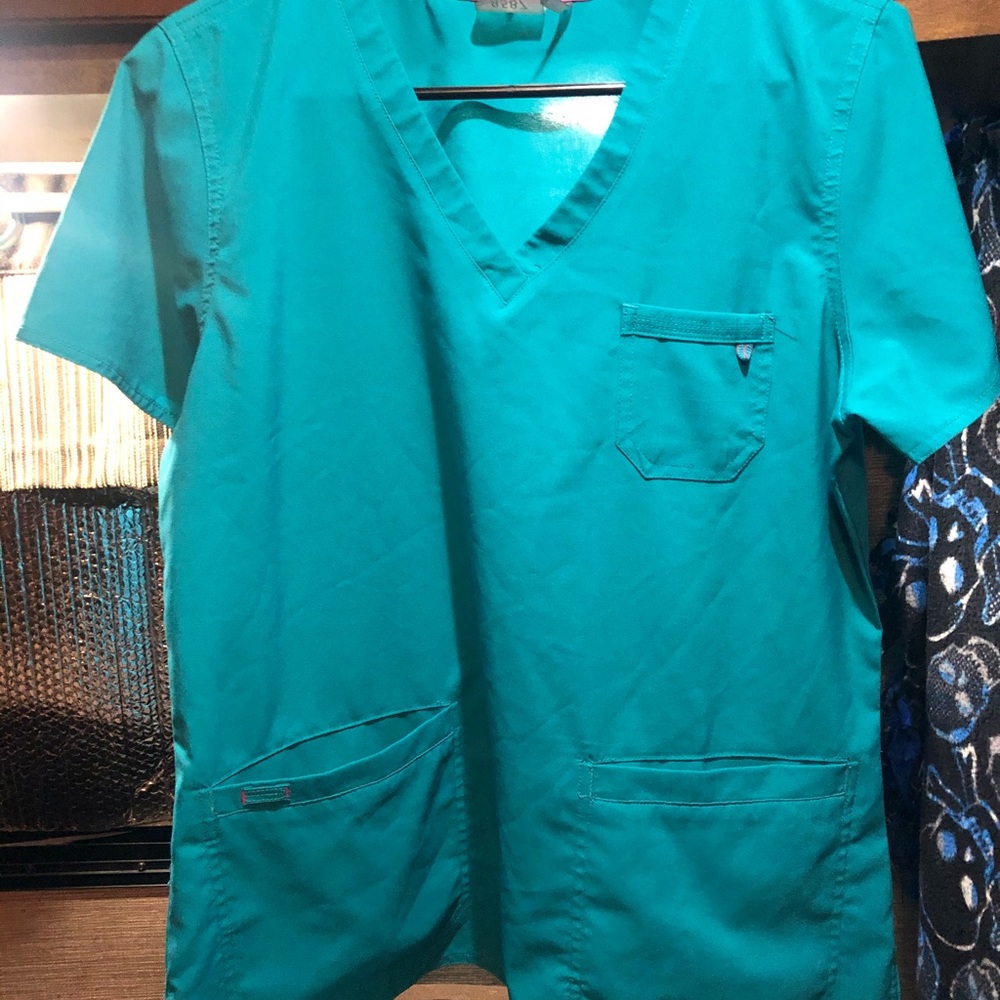 Teal med couture scrub set mediums